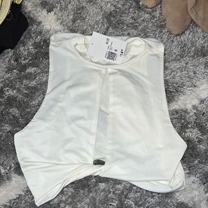 forever 21- white crop top size small